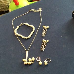 Jewelry, necklace, bracelet , earrings, Hair combs